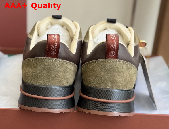 Loro Piana Week End Walk Sneaker Crest Microfiber and Suede Replica