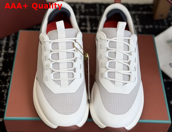 Loro Piana Week End Walk Sneaker Frost Gray Technical Mesh Replica