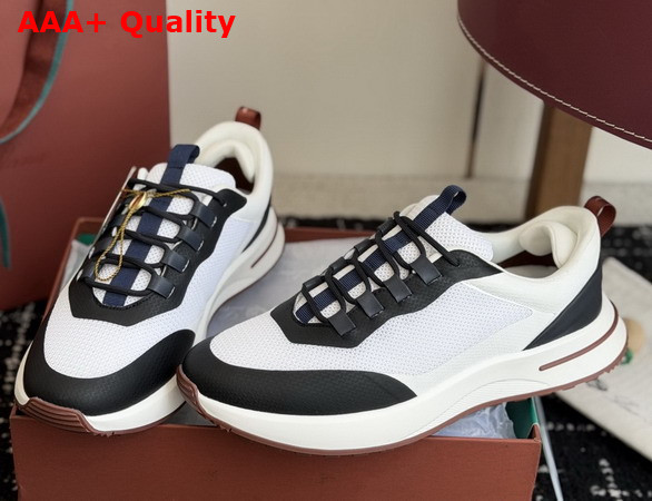 Loro Piana Week End Walk Sneaker White Sea Technical Mesh Replica