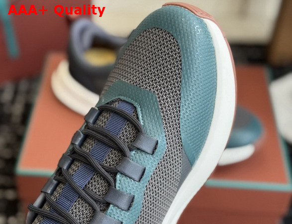 Loro Piana Week End Walk Sneaker in Charcoal Blue Technical Mesh Replica
