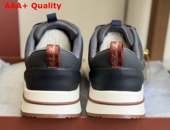 Loro Piana Week End Walk Sneaker in Charcoal Blue Technical Mesh Replica
