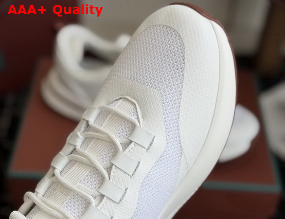 Loro Piana Week End Walk Sneaker in White Technical Mesh Replica