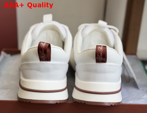 Loro Piana Week End Walk Sneaker in White Technical Mesh Replica