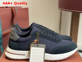 Loro Piana Week End Walk Walk Sneaker in Blue Navy Microfiber Replica