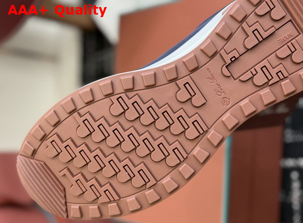 Loro Piana Week End Walk Walk Sneaker in Blue Navy Microfiber Replica