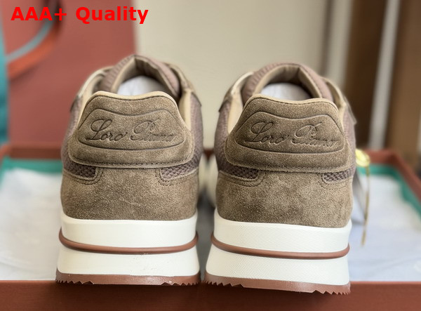 Loro Piana Week End Walk Walk Sneaker in Brown Technical Mesh Replica