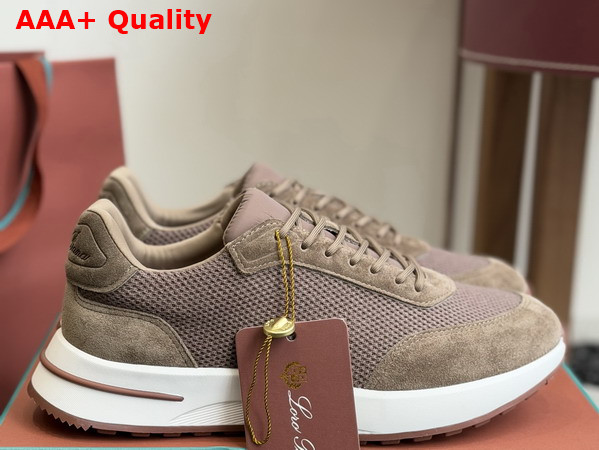 Loro Piana Week End Walk Walk Sneaker in Brown Technical Mesh Replica