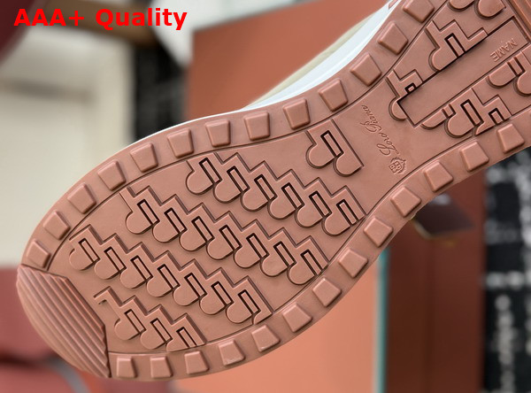 Loro Piana Week End Walk Walk Sneaker in Dark Green Microfiber Replica