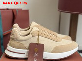 Loro Piana Week End Walk Walk Sneaker in Sand Shell Microfiber Replica