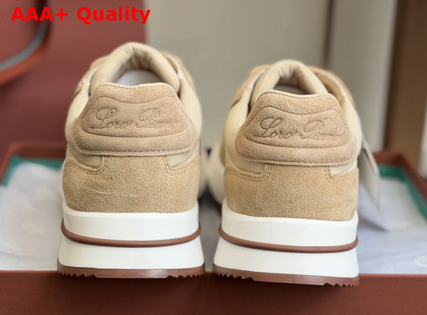 Loro Piana Week End Walk Walk Sneaker in Sand Shell Microfiber Replica
