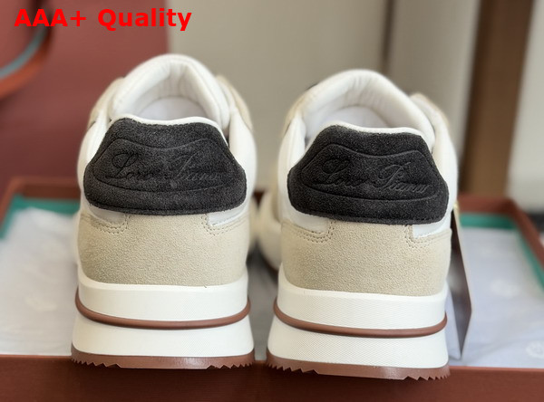 Loro Piana Week End Walk Walk Sneaker in White Microfiber Replica