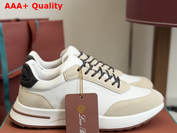 Loro Piana Week End Walk Walk Sneaker in White Microfiber Replica