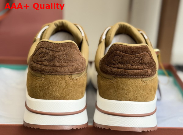 Loro Piana Week End Walk Walk Sneaker in Yellow Microfiber Replica