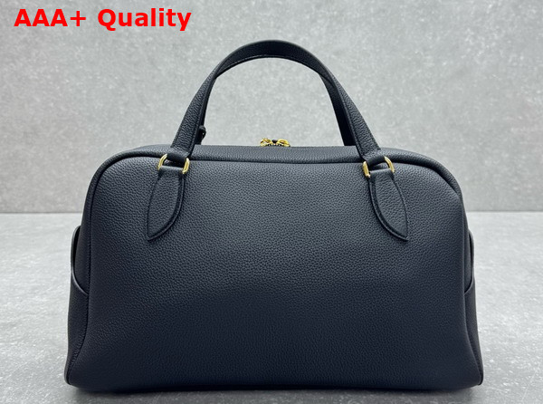 Loro Piana the Novel Needle Bag in Black Calfskin Replica