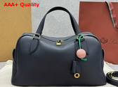 Loro Piana the Novel Needle Bag in Navy Blue Calfskin Replica