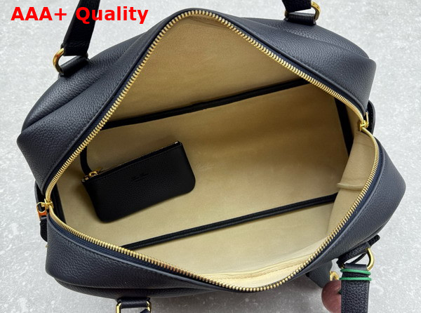 Loro Piana the Novel Needle Bag in Navy Blue Calfskin Replica