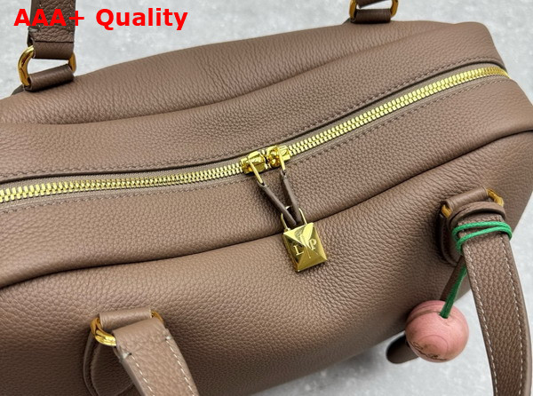 Loro Piana the Novel Needle Bag in Warm Mastic Calfskin Replica