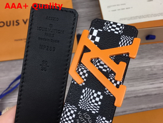 LV Anagram 40mm Reversible Belt Black White Distorted Damier Canvas MP289V Replica