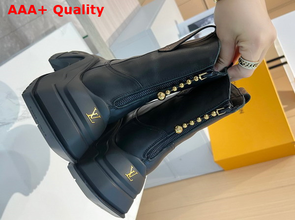 LV Archlight 20 Platform Ankle Boot in Black Calf Leather Replica