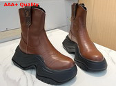 LV Archlight 20 Platform Ankle Boot in Cognac Calf Leather Replica
