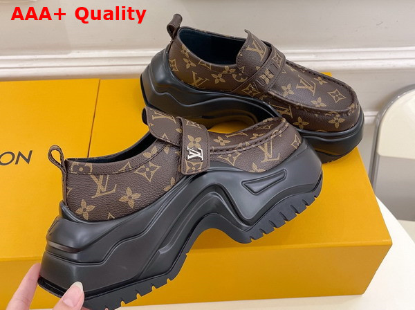 LV Archlight 20 Platform Loafer in Monogram Canvas Replica