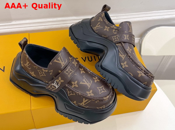 LV Archlight 20 Platform Loafer in Monogram Canvas Replica