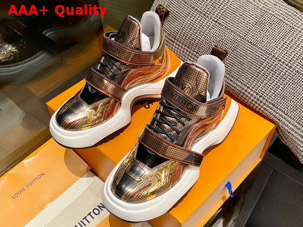 LV Archlight 20 Platform Sneaker in Gold Replica