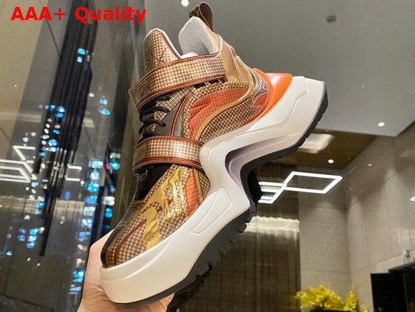 LV Archlight 20 Platform Sneaker in Gold Replica