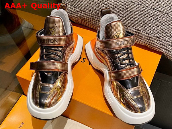 LV Archlight 20 Platform Sneaker in Gold Replica