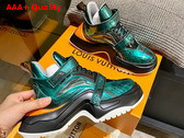 LV Archlight 20 Platform Sneaker in Green Replica