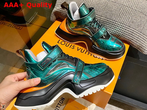 LV Archlight 20 Platform Sneaker in Green Replica