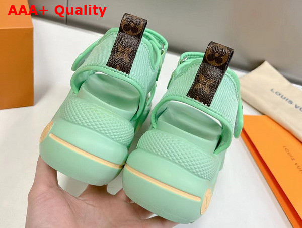 LV Archlight Sandal in Light Green Canvas Replica