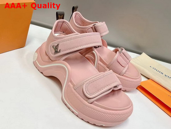 LV Archlight Sandal in Pink Canvas Replica