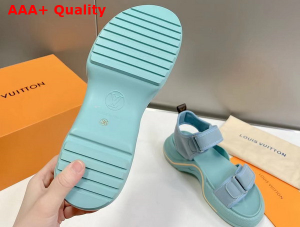 LV Archlight Sandal in Sky Blue Canvas Replica