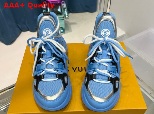 LV Archlight Sneaker Blue Mix of Materials Replica