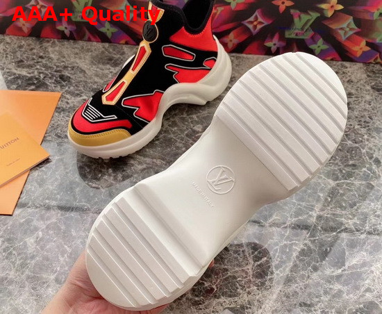 LV Archlight Sneaker Boot Red Technical Fabric 1A7TWE Replica