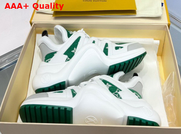 LV Archlight Sneaker Green Monogram Velvet 1AACSW Replica