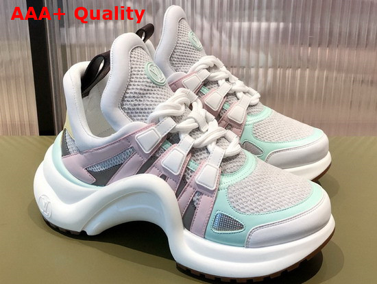 LV Archlight Sneaker Rose Clair Pink Calf Leather and Textile 1A8VPL Replica