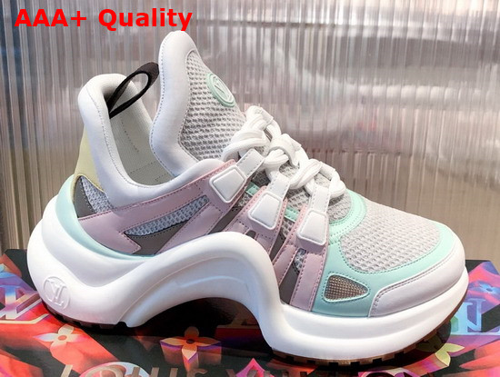 LV Archlight Sneaker Rose Clair Pink Calf Leather and Textile 1A8VPL Replica