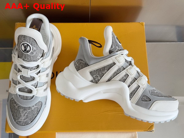 LV Archlight Sneaker in Gray Monogram Denim 1AGVA6 Replica