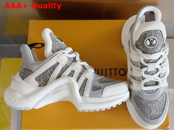 LV Archlight Sneaker in Gray Monogram Denim 1AGVA6 Replica