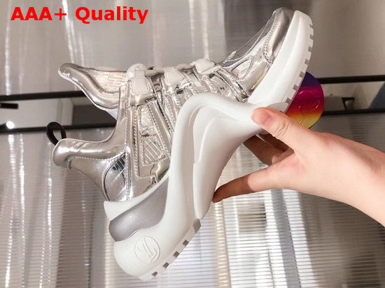 LV Archlight Sneaker in Silver Mix of Materials Replica