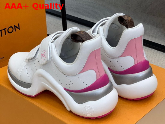 LV Archlight Sneaker in White Calf Leather with Silver Rim Replica