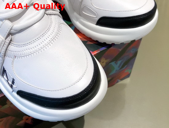 LV Archlight Sneaker in White with Black Louis Vuitton Signature Replica