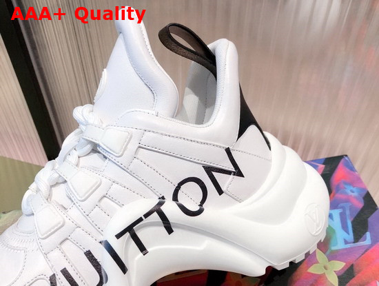 LV Archlight Sneaker in White with Black Louis Vuitton Signature Replica