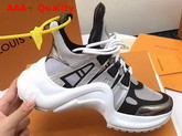 LV Archlight Trainer in Silver Plain Calf Leather and Technical Fabrics Replica