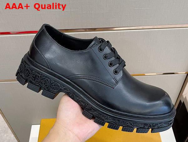LV Baroque Derby in Black Calf Leather 1AAHAT Replica
