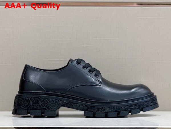 LV Baroque Derby in Black Calf Leather 1AAHAT Replica