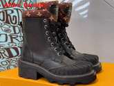 LV Beaubourg Ankle Boot in Black Calf Leather 1A94ND Replica