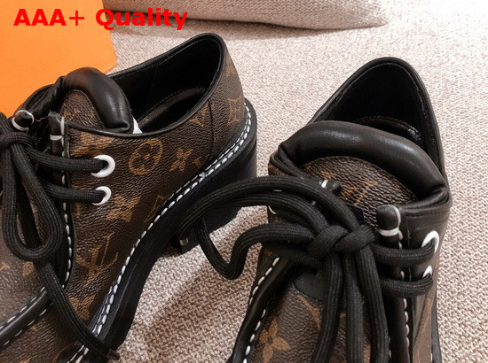 LV Beaubourg Platform Derby Shoes in Patnet Monogram Canvas 1A5SS5 Replica